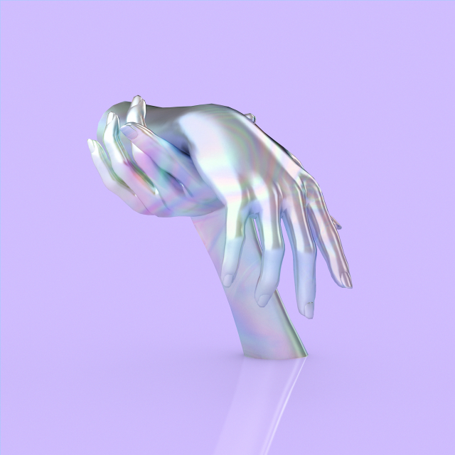 abstract hand sculpture